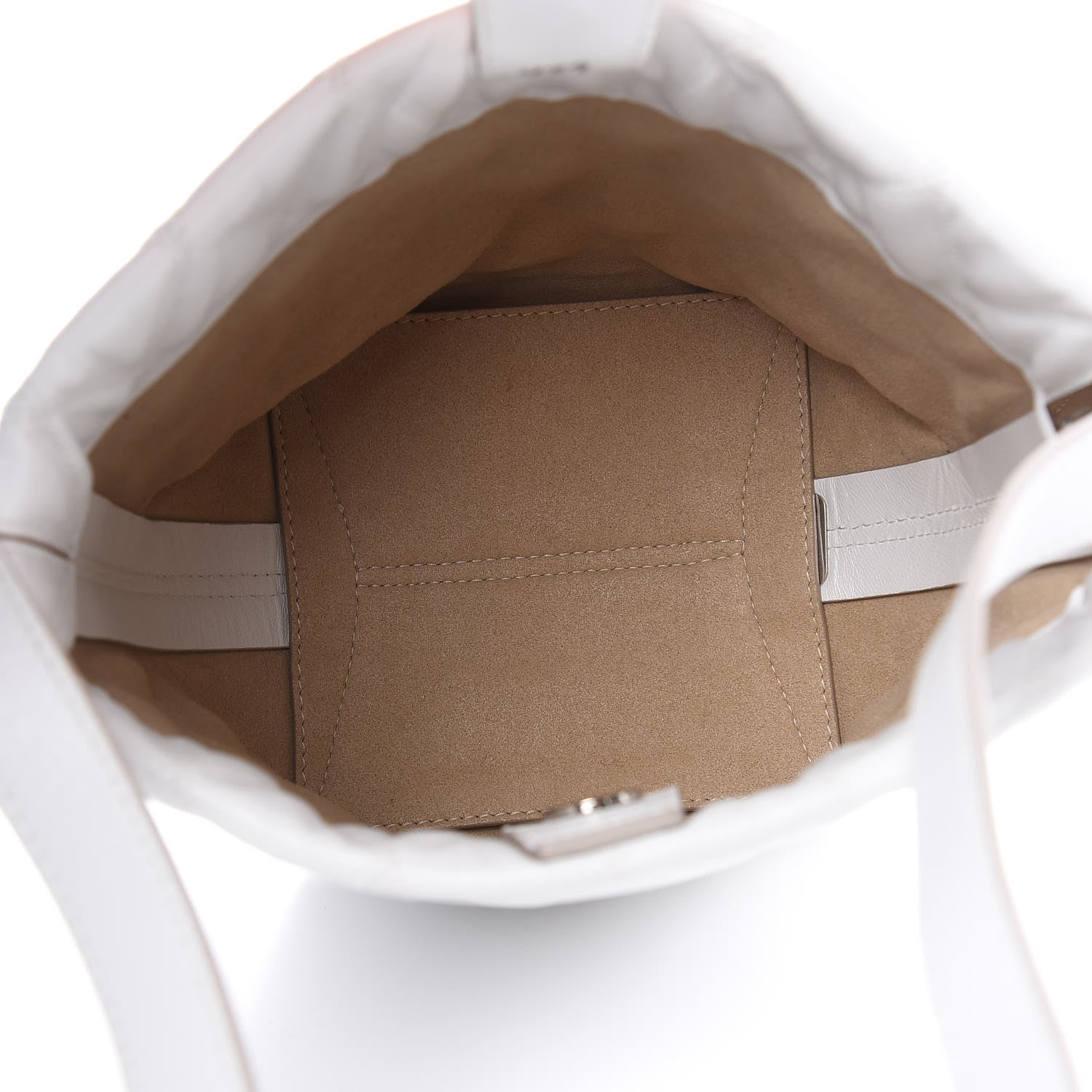 Givenchy Lambskin Quilted Mini GV Bucket Bag White 5 of 10