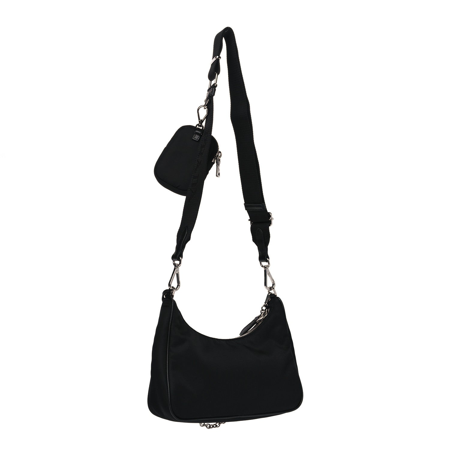 Prada Nylon Re-Edition 2005 Shoulder Bag Black 3 of 11