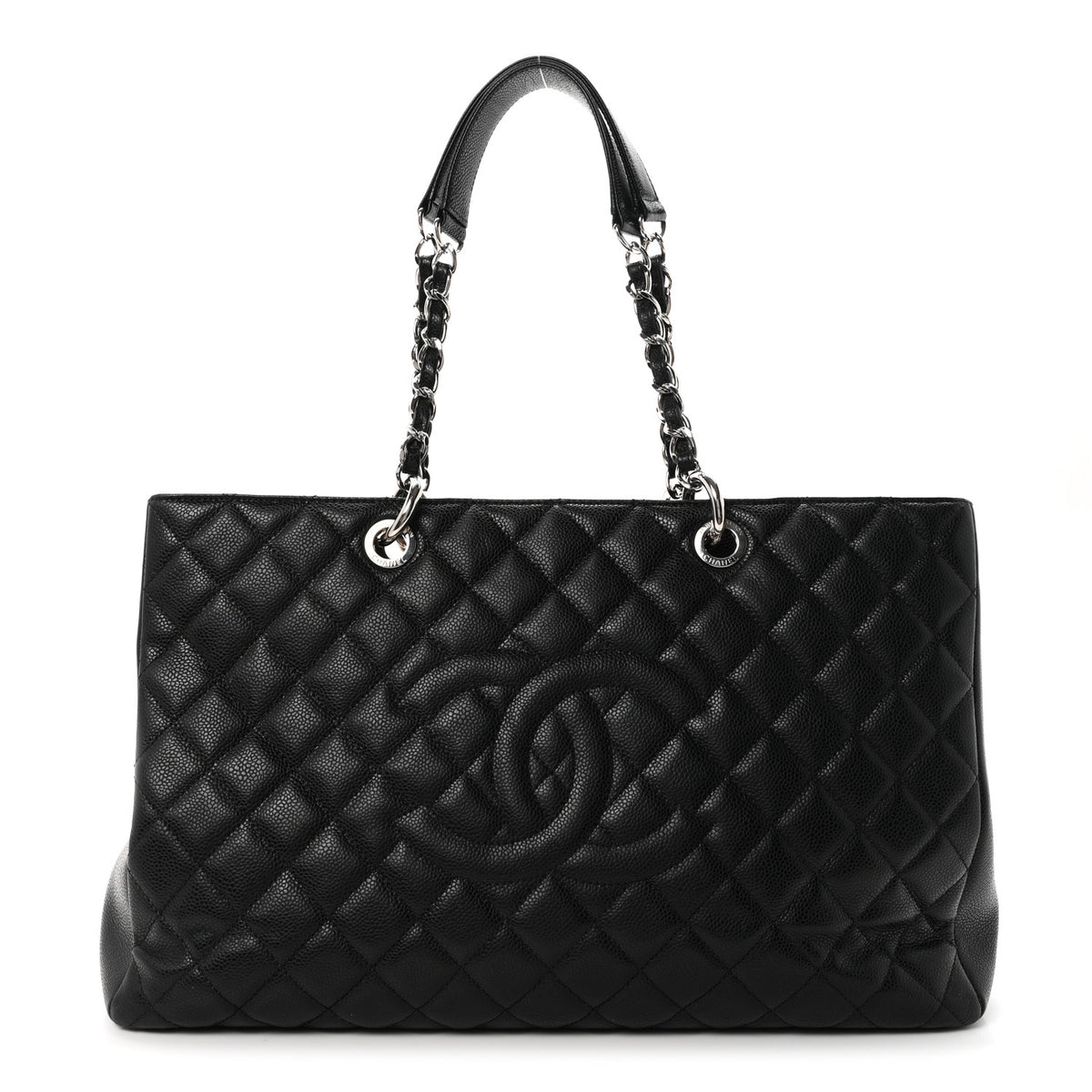 Chanel Caviar Quilted XL Grand Shopping Tote GST Black 1 of 12