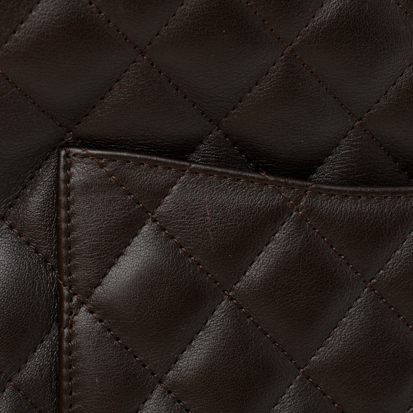 Calfskin Quilted Medium Cambon Tote Black White