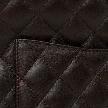 Chanel Calfskin Quilted Medium Cambon Tote Black White 14 of 16
