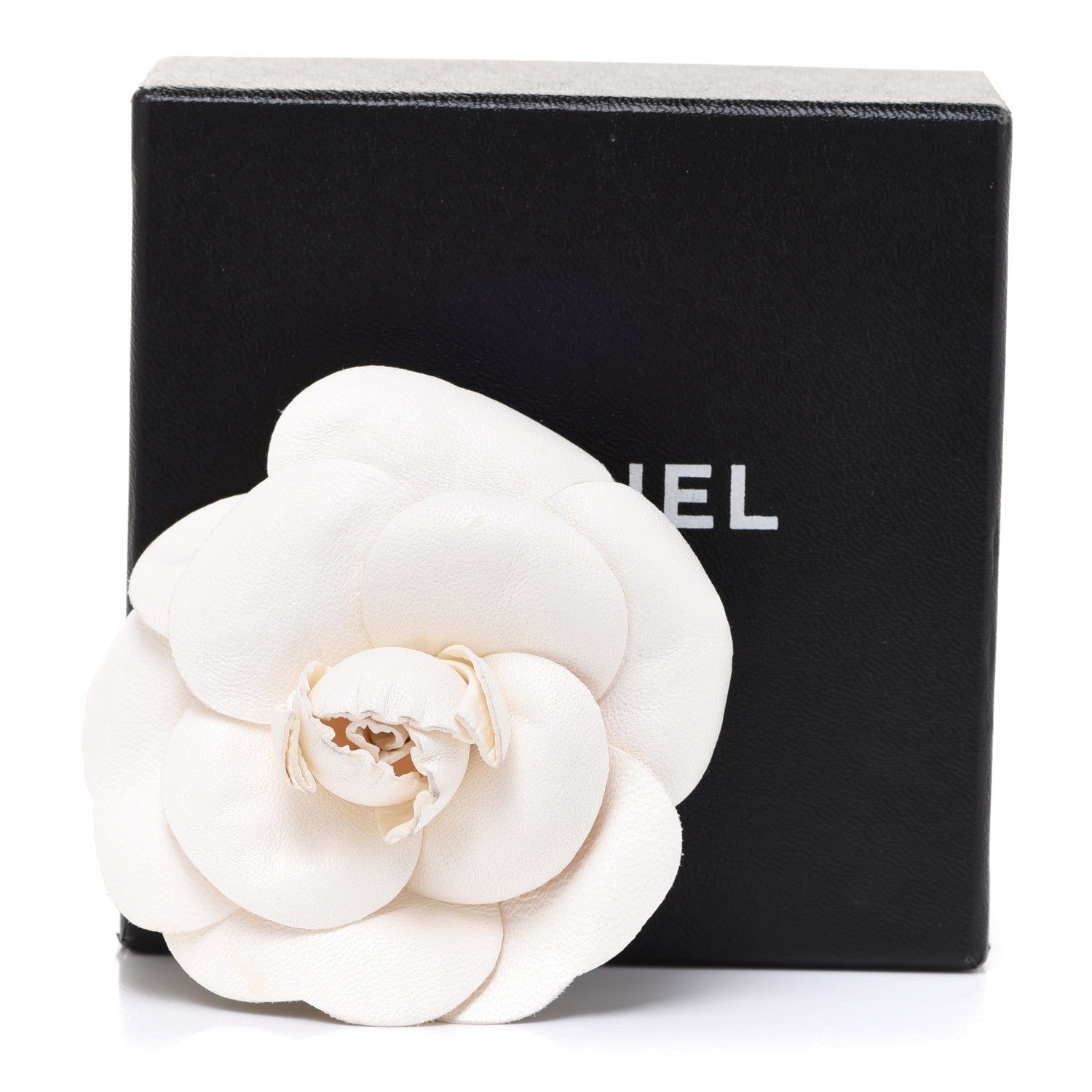 Chanel Calfskin Camellia Brooch White 5 of 5