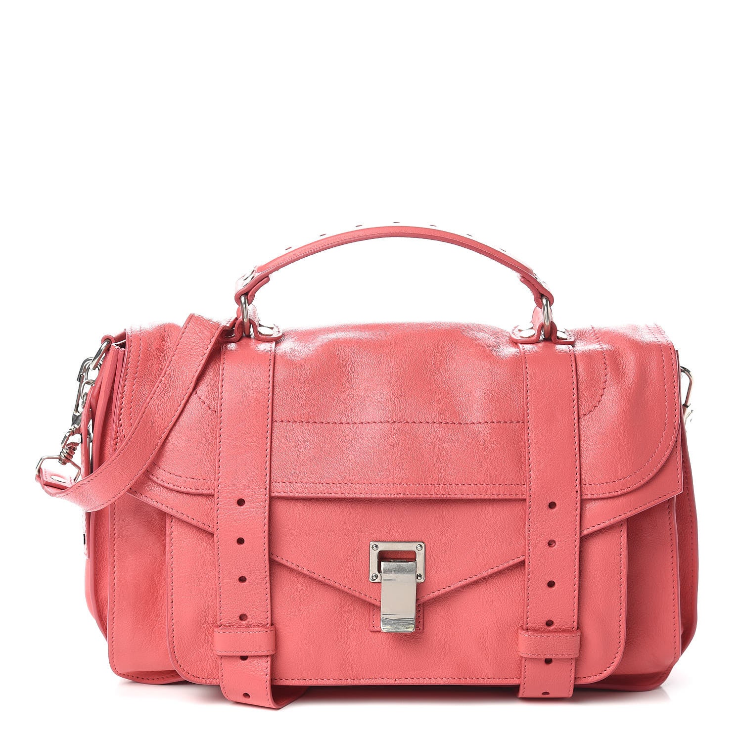 Proenza Schouler Lambskin Medium PS1 Satchel Hibiscus 1 of 10