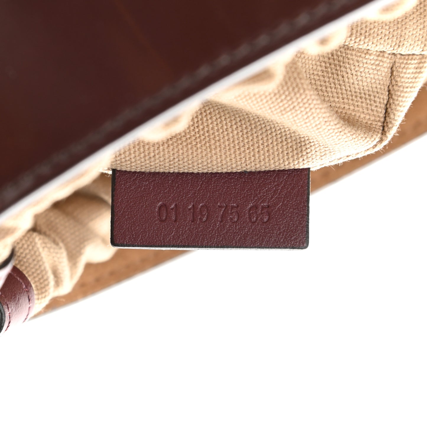 Patent Calfskin Mini Roy Bucket Bag Burnt Brown