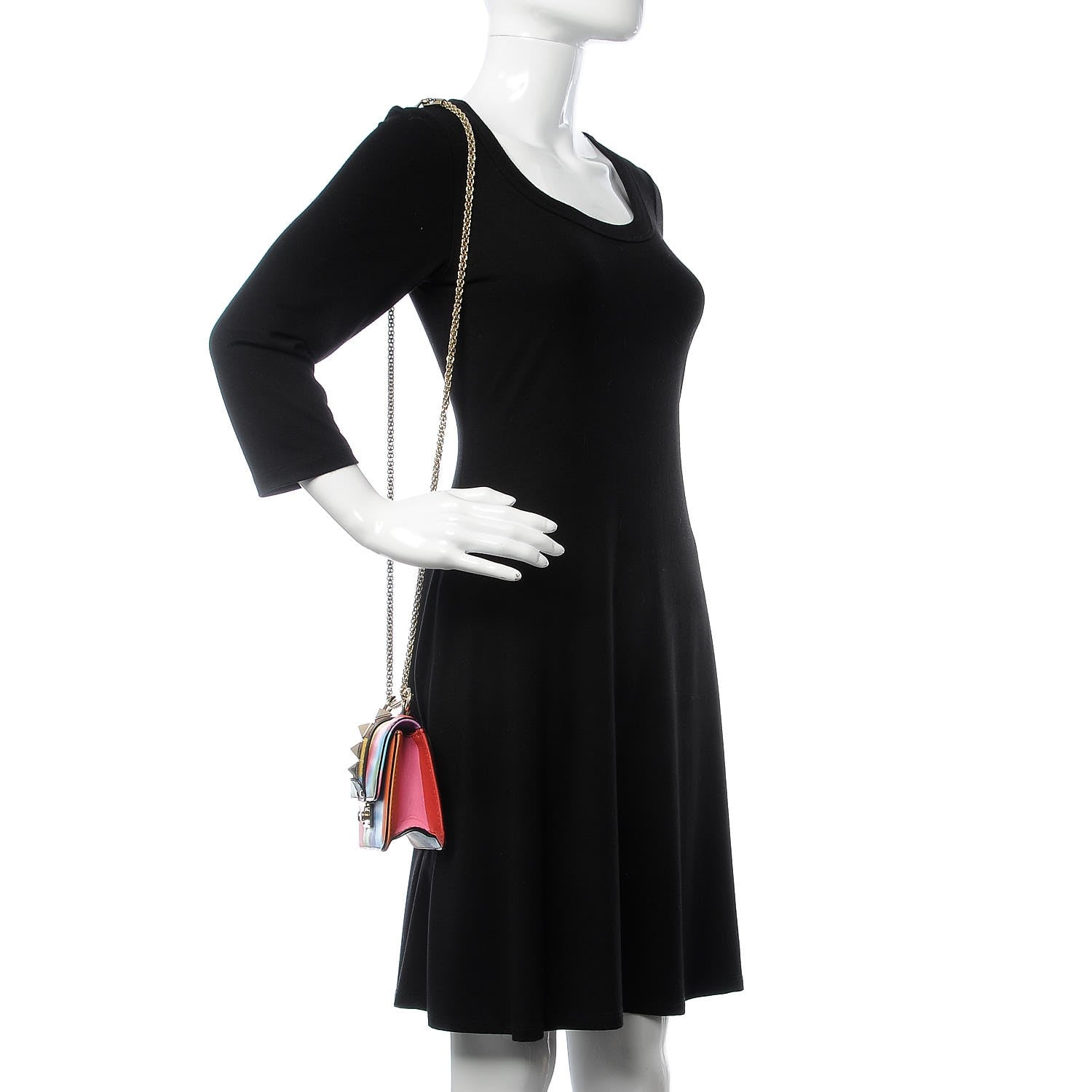 Valentino Garavani Vitello 1973 Mini Glam Lock Rockstud Flap Multicolor 2 of 7