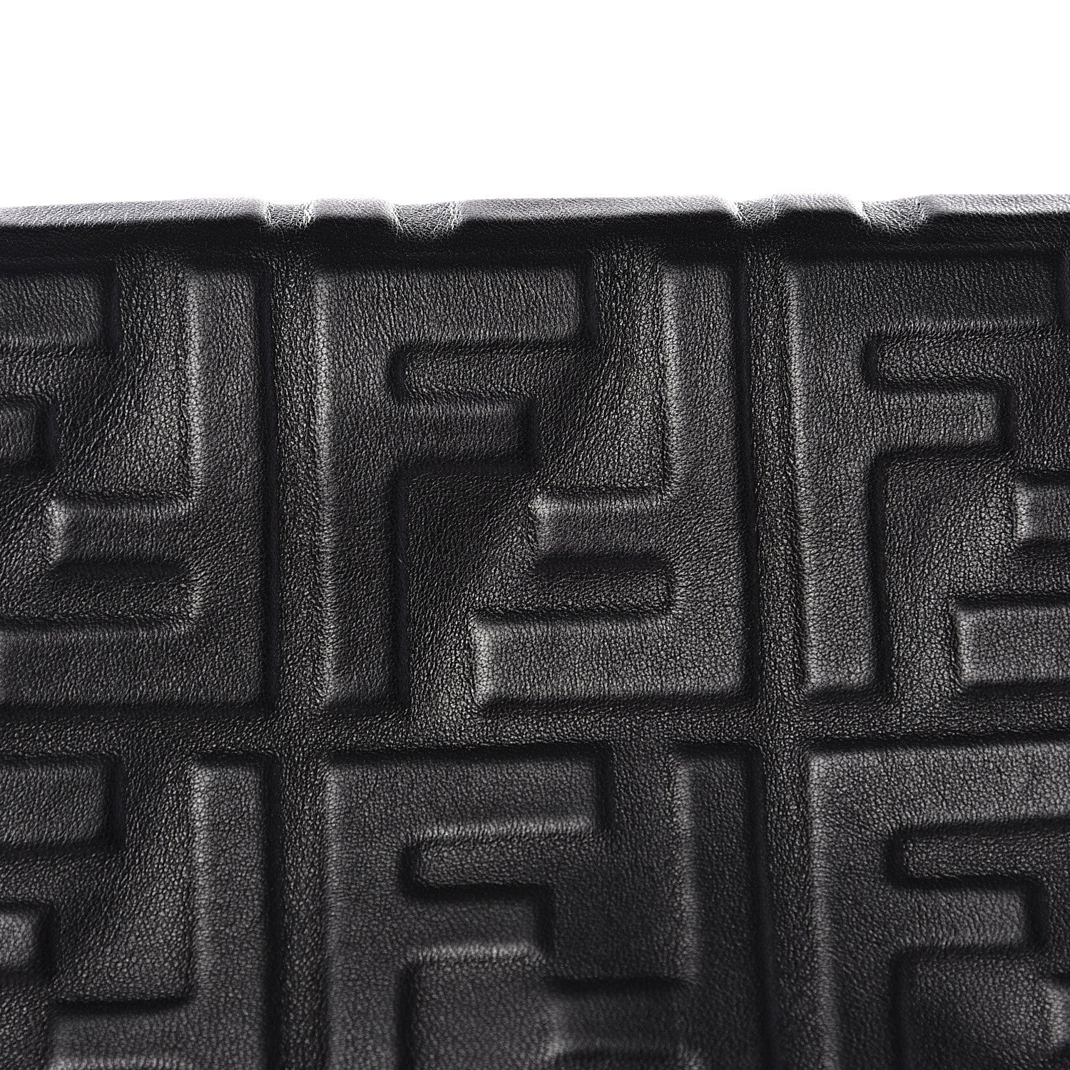 Fendi Nappa FF 1974 Embossed Mini Expandable Flap Bag Black 10 of 10