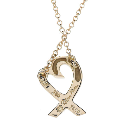 Tiffany 18K Yellow Gold Small Paloma Picasso Loving Heart Pendant Necklace 5 of 7