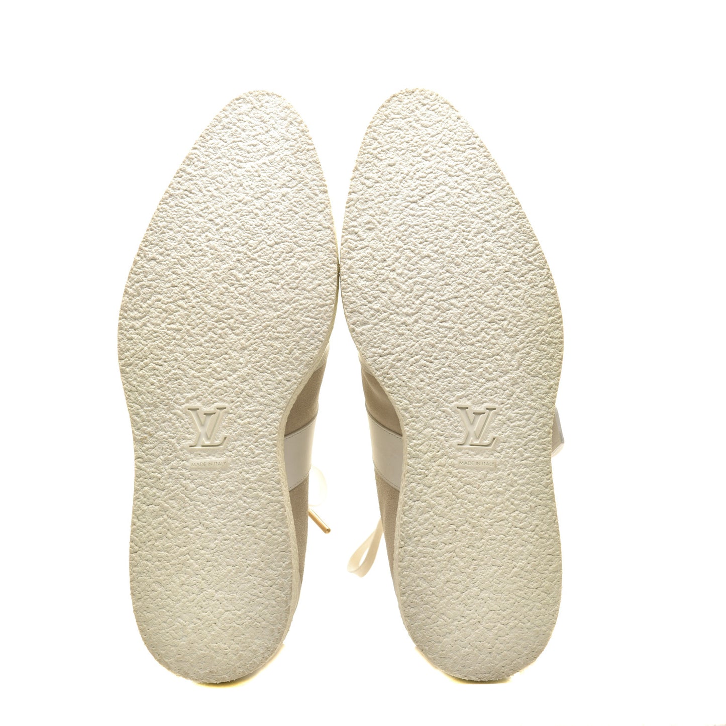 Calfskin Suede Mens Creeper Ankle Boots 10 White