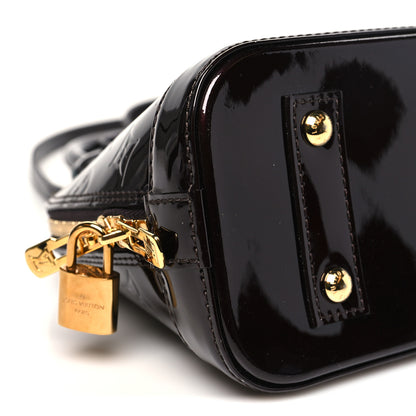 Louis Vuitton Vernis Alma BB Amarante 8 of 9