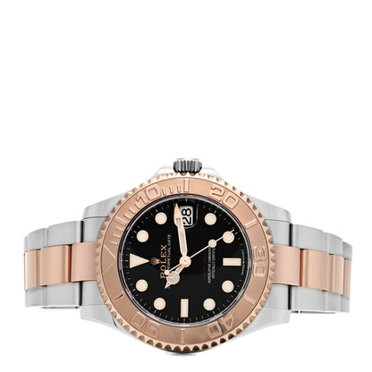 Rolex Stainless Steel 18K Everose Gold 37mm Yacht-Master Watch Black 268621 2 of 5