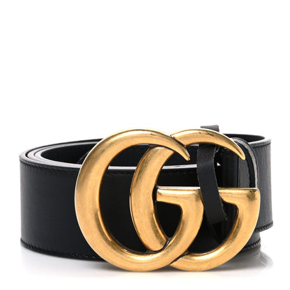 Gucci Calfskin Double G 40mm Belt 95 38 Black 1 of 5