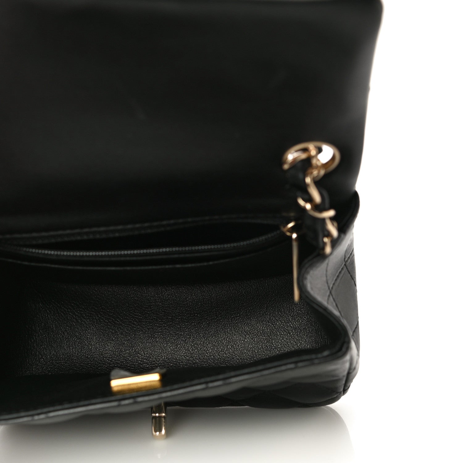 Chanel Lambskin Quilted Mini Square Flap Black 5 of 17