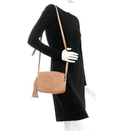 Gucci Pebbled Calfskin Small Soho Disco Bag Rose Beige 2 of 10