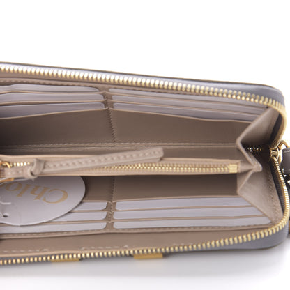 Chloe Calfskin Marcie Long Zip Around Wallet Cashmere Grey 5 of 9