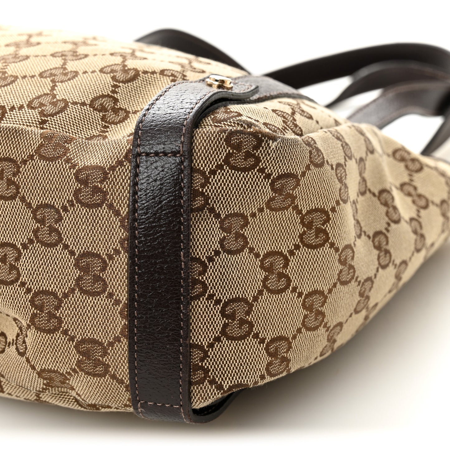 Monogram Medium Abbey Shoulder Bag Dark Brown