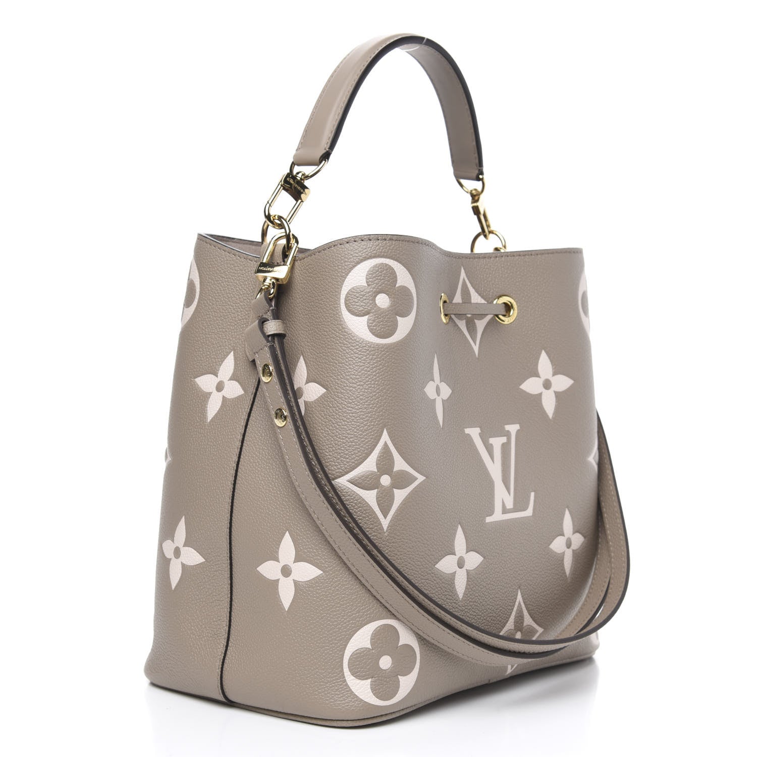 Louis Vuitton Empreinte Monogram Giant Neonoe MM Tourterelle Creme 5 of 10