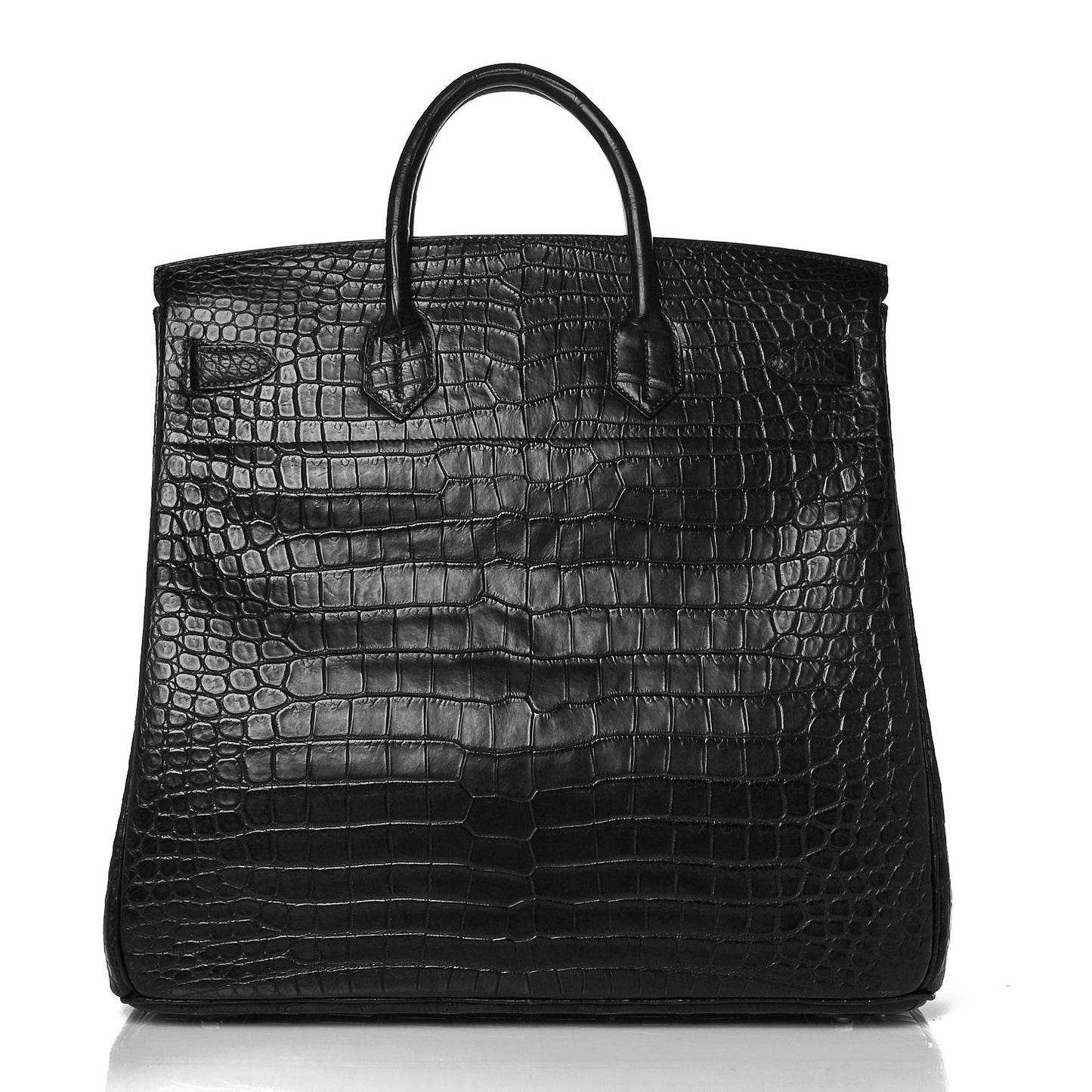 Matte Porosus Crocodile HAC Birkin 40 Black