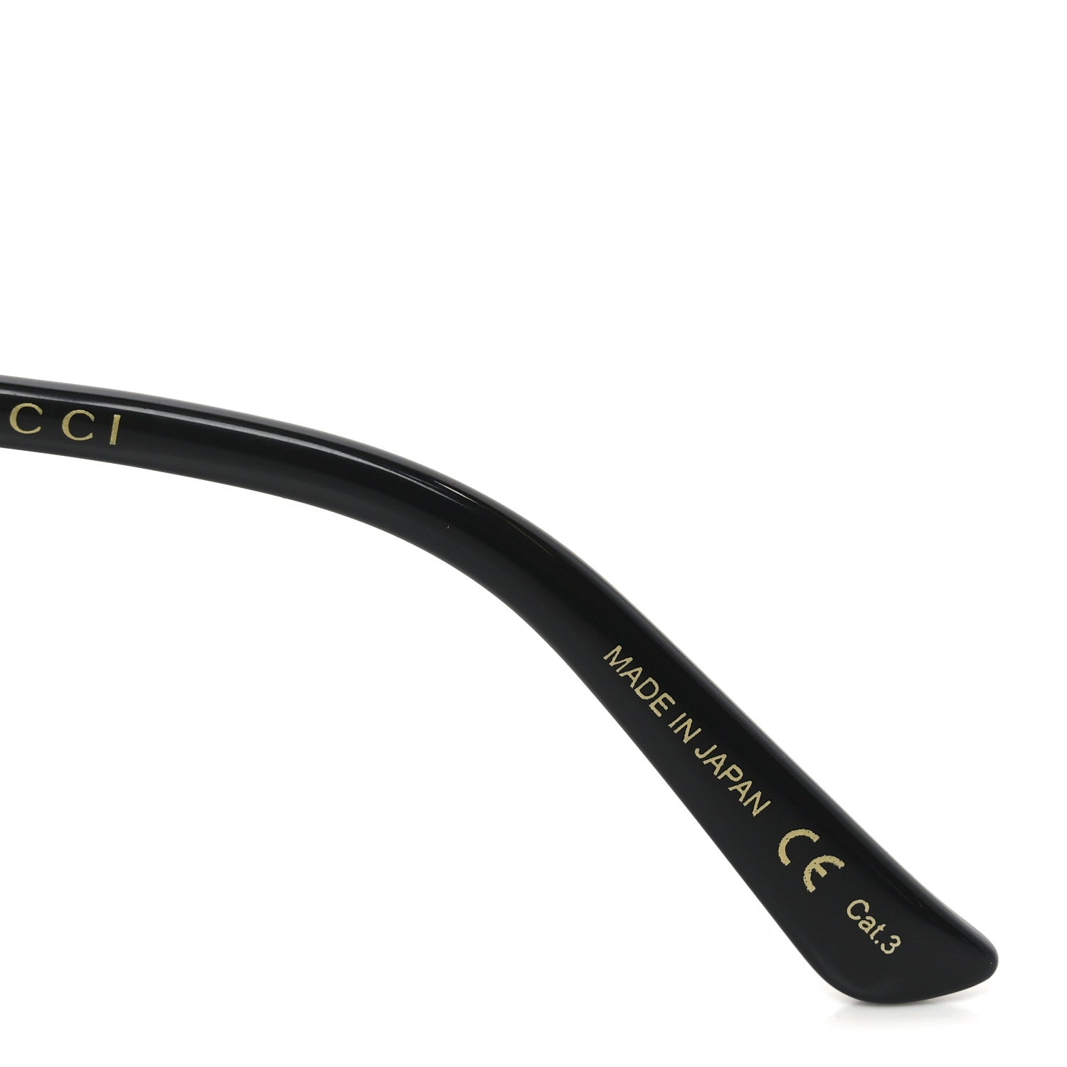 Gucci Acetate Sunglasses GG0073SK Black Gold 6 of 8