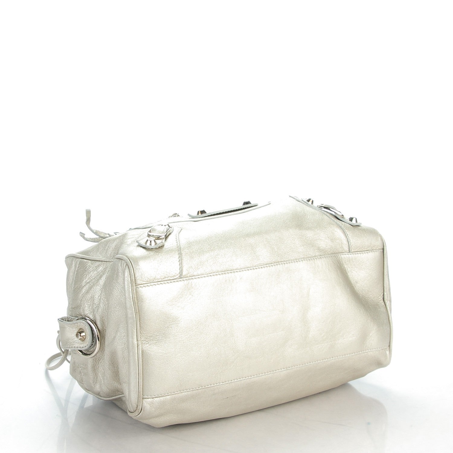Balenciaga Agneau Classic Hardware Box Bag Silver Hardware 4 of 8