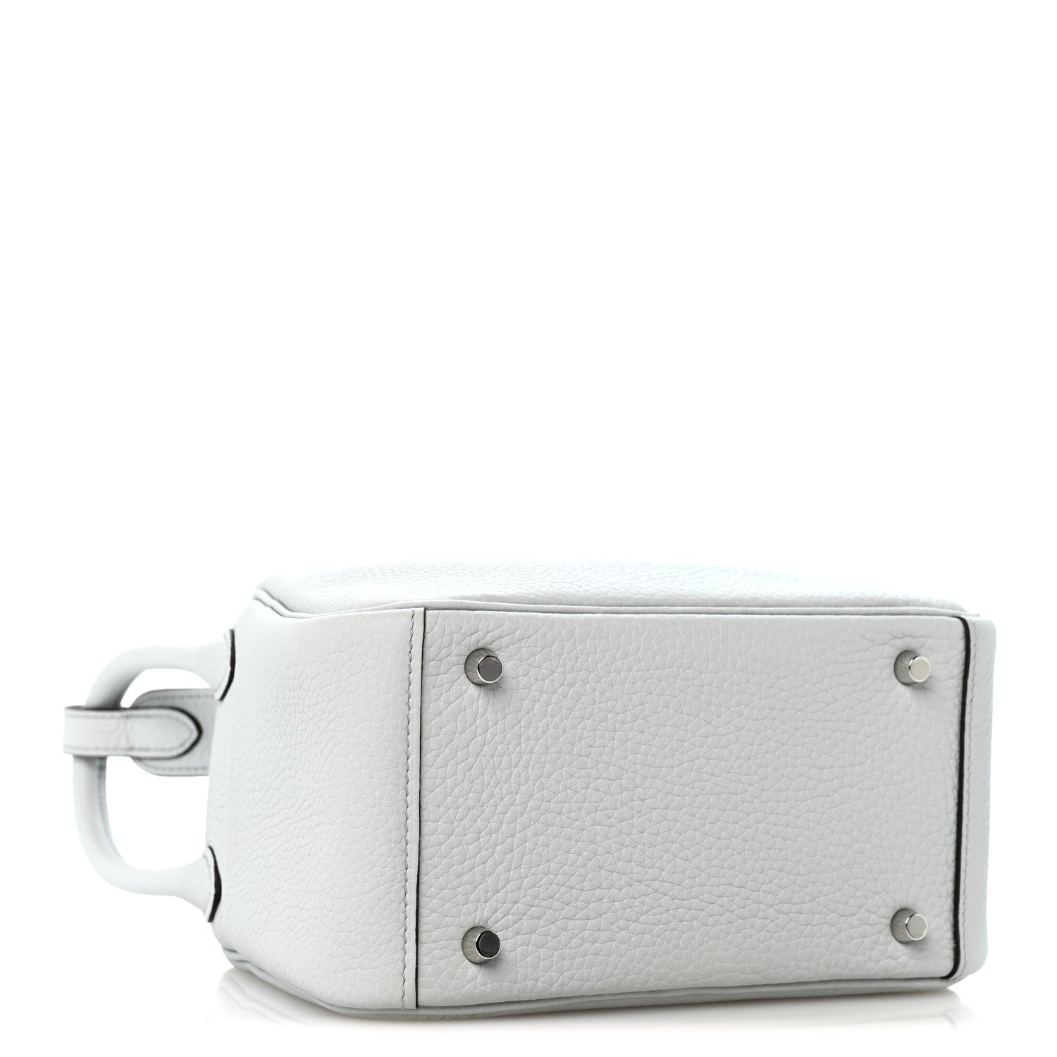 Hermes Taurillon Clemence Mini Lindy 20 Bleu Pale 3 of 9