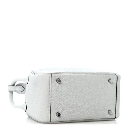 Hermes Taurillon Clemence Mini Lindy 20 Bleu Pale 3 of 9
