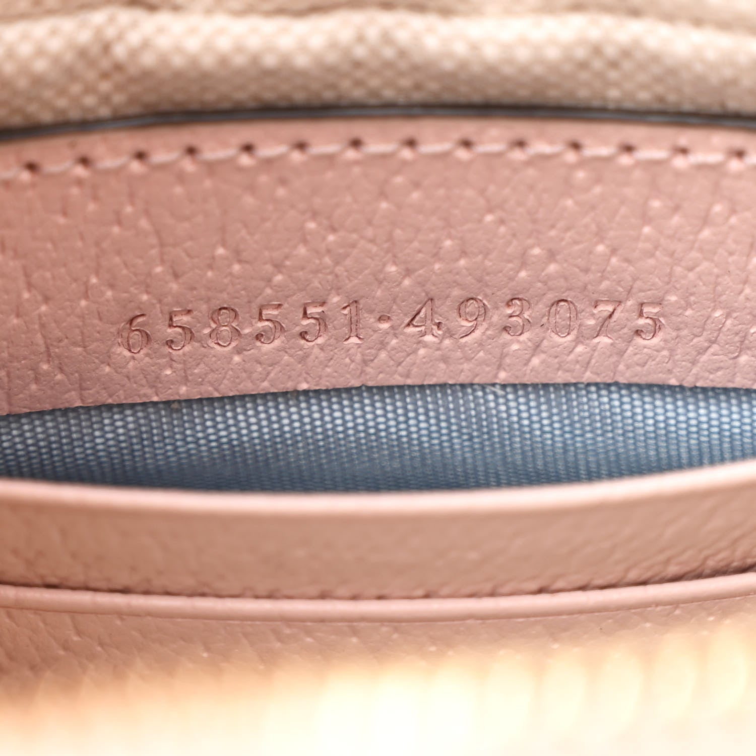 Gucci Monogram Jumbo GG Textured Dollar Calfskin Mini Ophidia Half Moon Hobo Beige Perfect Pink 7 of 10