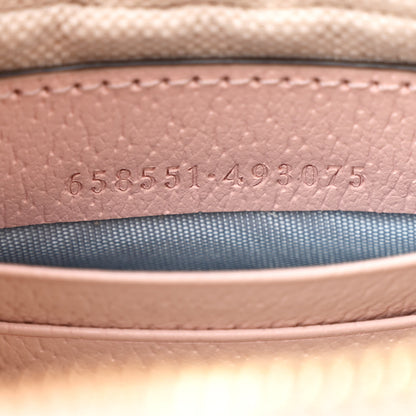 Gucci Monogram Jumbo GG Textured Dollar Calfskin Mini Ophidia Half Moon Hobo Beige Perfect Pink 7 of 10