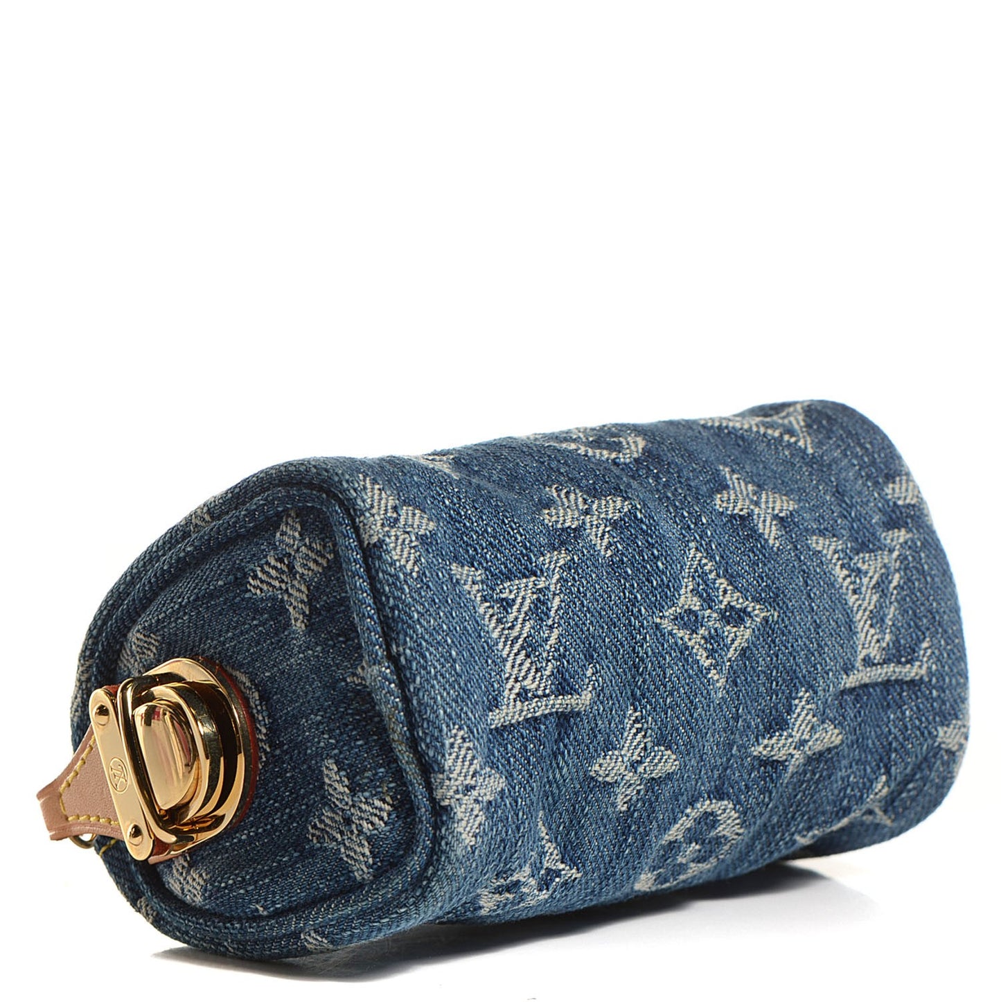 Monogram Denim Pochette Speedy PM Key Holder Blue