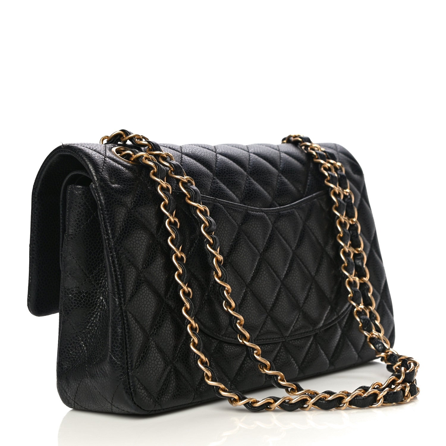 Chanel Caviar Quilted Medium Double Flap Black 3 of 10