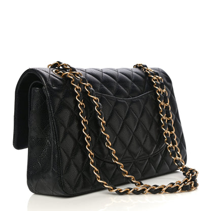Chanel Caviar Quilted Medium Double Flap Black 3 of 10