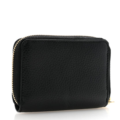 Gucci Pebbled Calfskin Small Soho Zip Around Wallet Black 3 of 11