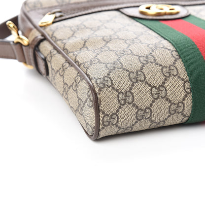 Gucci GG Supreme Monogram Web Small Ophidia Messenger Bag Brown 7 of 9