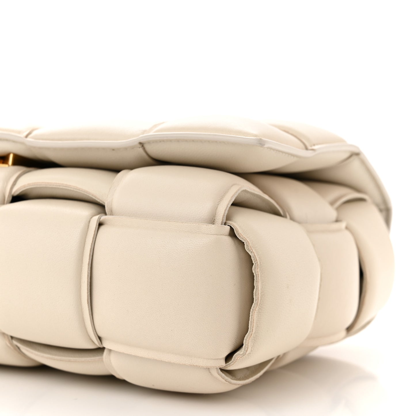 Nappa Maxi Intreccio Padded Cassette Crossbody Bag Plaster