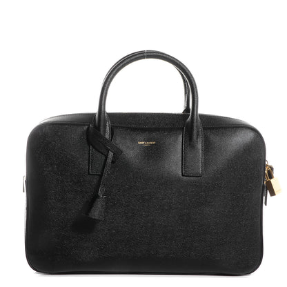 Saint Laurent Grain de Poudre Medium Museum Briefcase Black 1 of 9