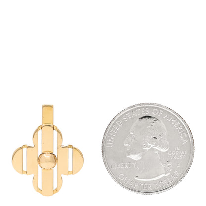 Louis Vuitton 18K Yellow Gold Fleur Pendant 2 of 5