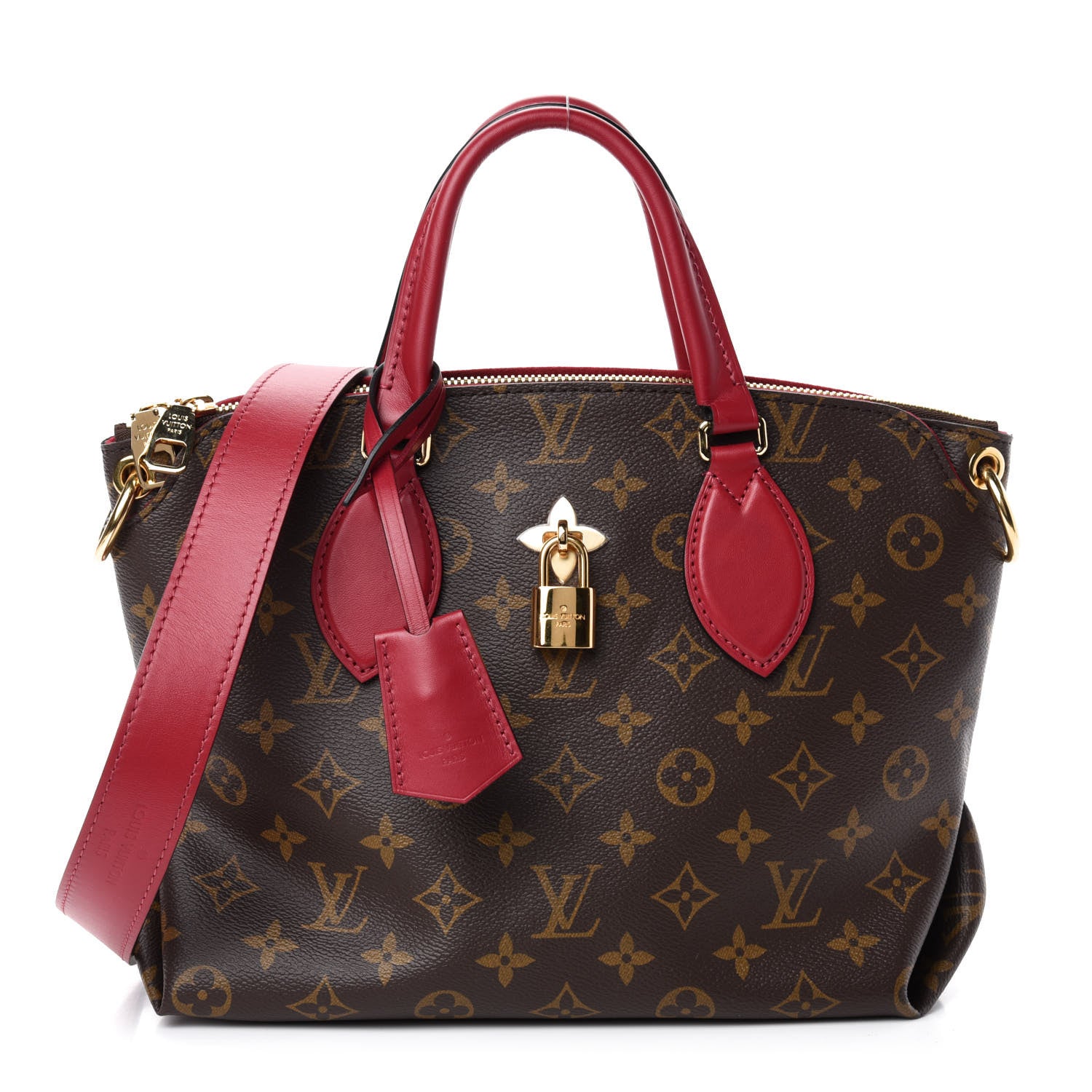Louis Vuitton Monogram Flower Zipped Tote PM Lie de Vin 1 of 10