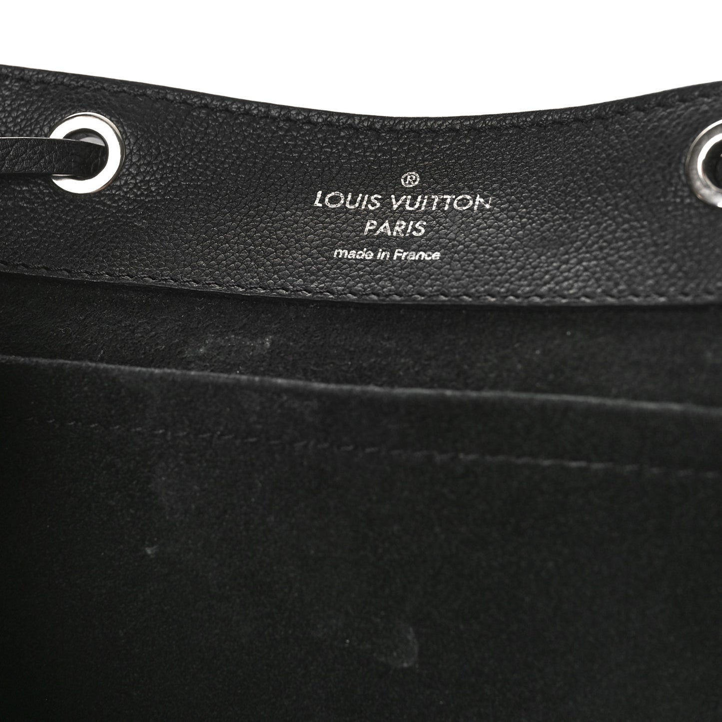 Calfskin Lockme Backpack Black