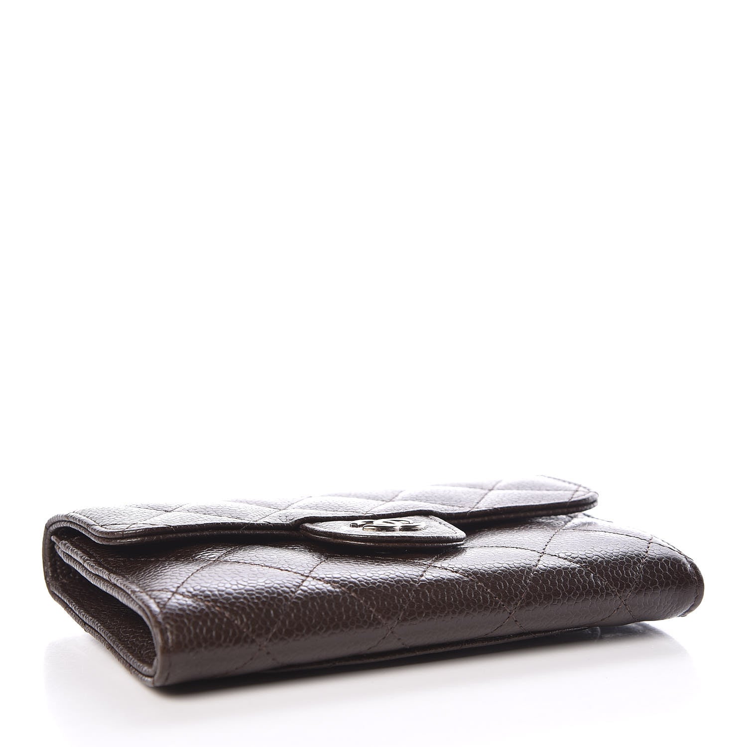 Chanel Caviar Quilted Small Flap Wallet Brown 4 of 9