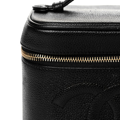 Chanel Caviar Vanity Cosmetic Case Black 13 of 13
