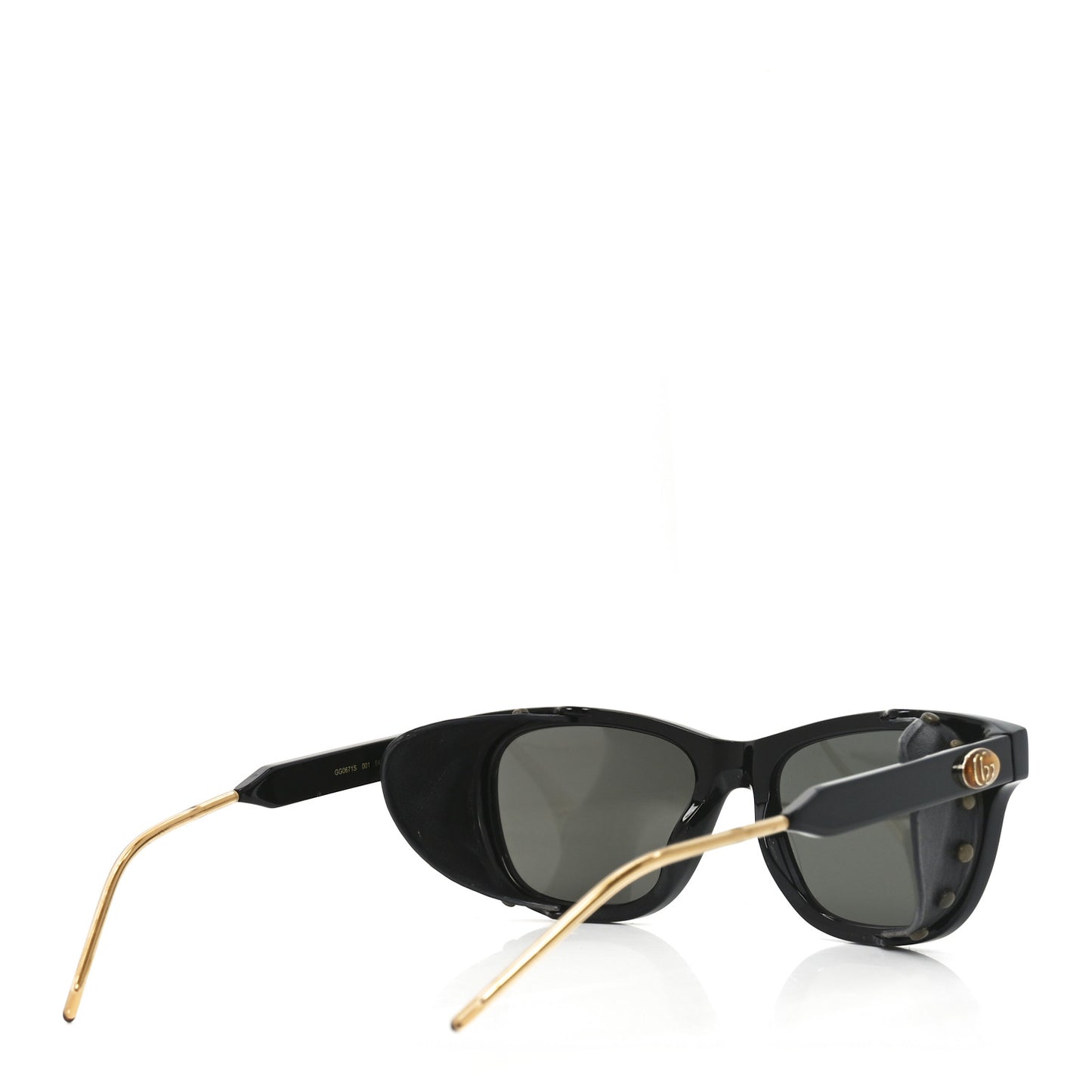 Acetate Square Frame Sunglasses GG0671S Black