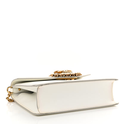 Dolce & Gabbana Smooth Calfskin Small Devotion Envelope Top Handle Bag White 4 of 18