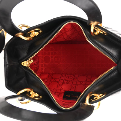 Christian Dior Lambskin Cannage Medium Lady Dior Black 5 of 10