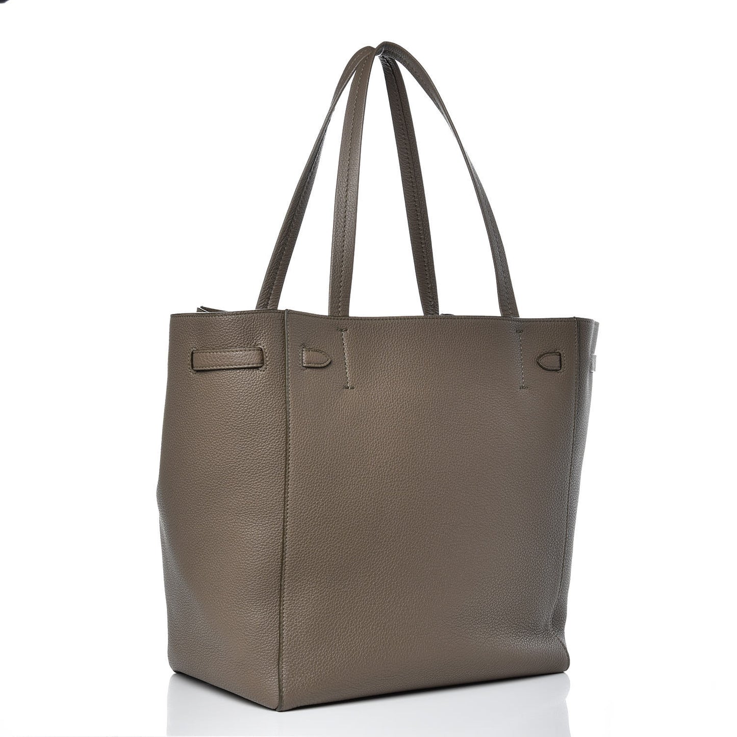 Soft Grained Calfskin Small Belt Cabas Phantom Taupe