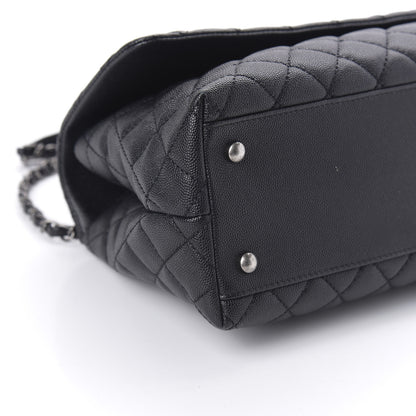 Chanel Caviar Quilted Small Coco Handle Flap Black 7 of 11