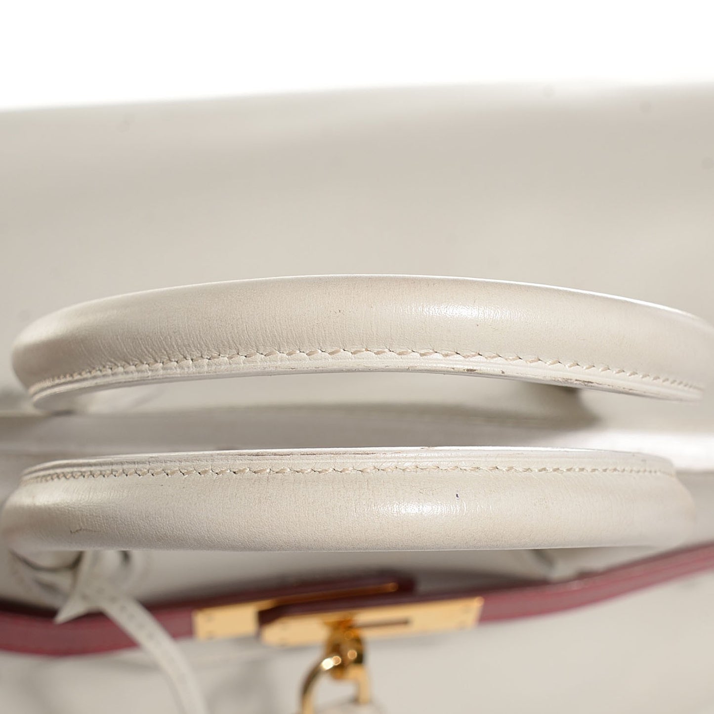 Swift Bi-Color Birkin 35 Blanc Rouge Vif