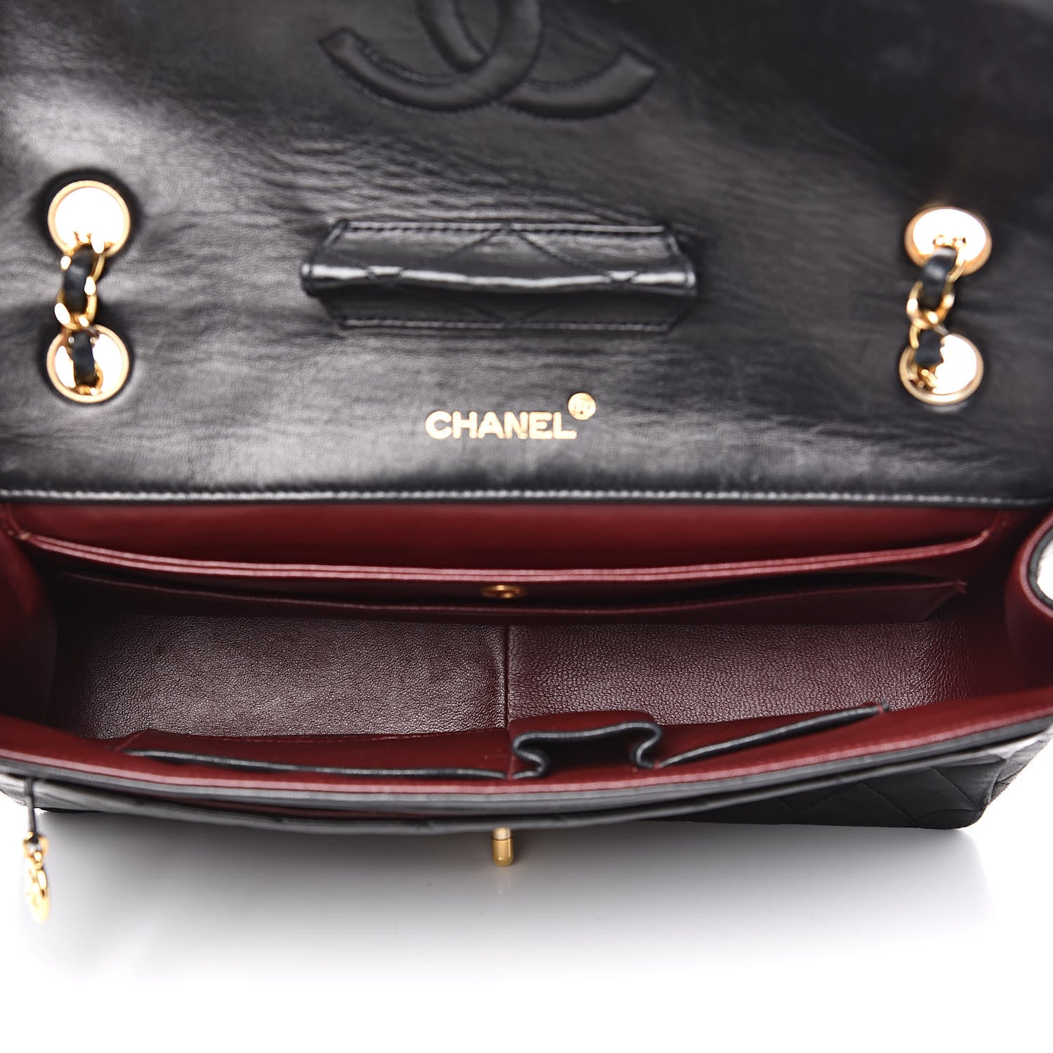Chanel Lambskin Quilted Medium Single Flap Black 5 of 16