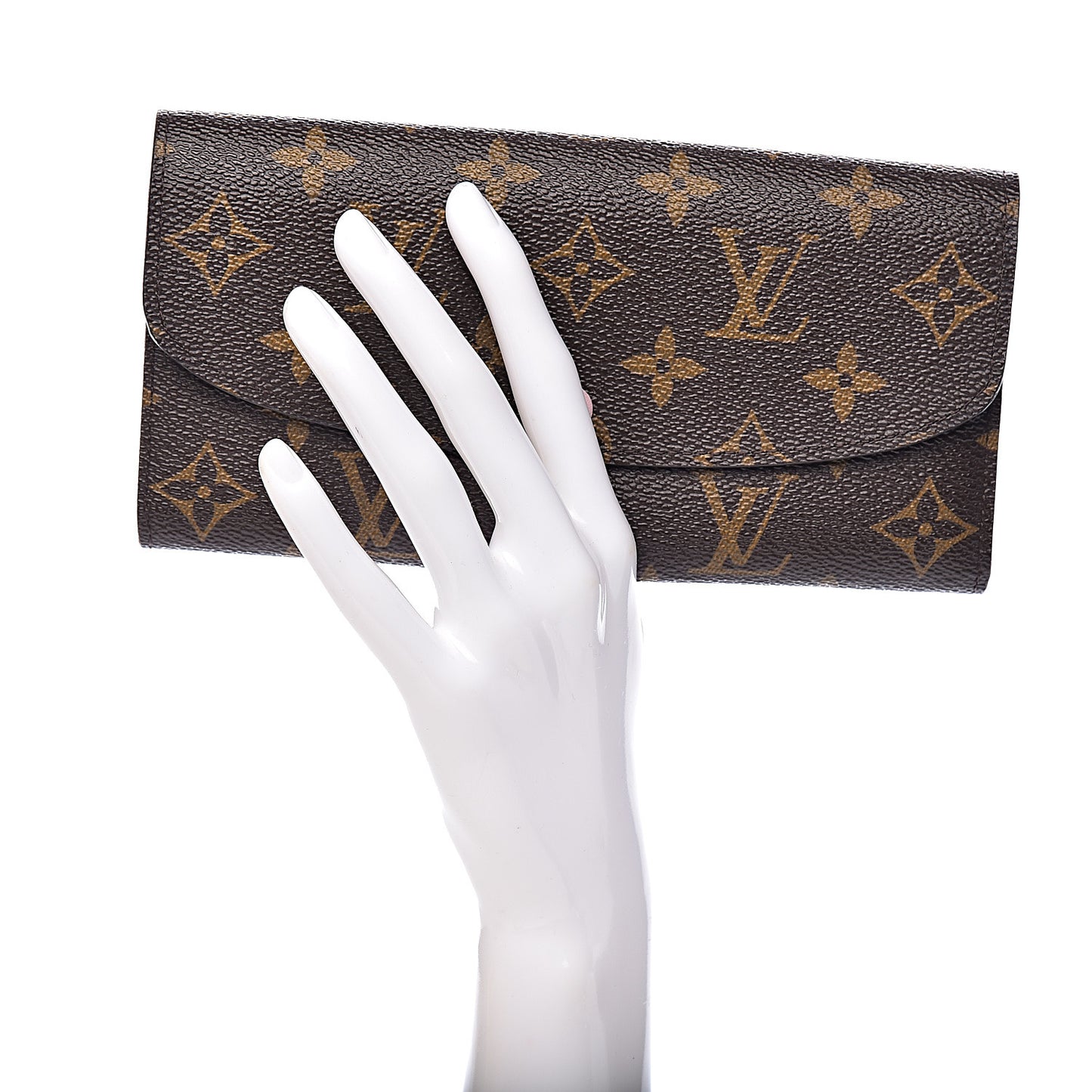 Monogram Emilie Wallet Rose Ballerine