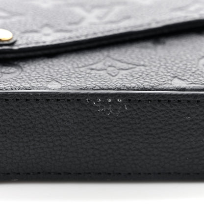 Louis Vuitton Empreinte Pochette Felicie Chain Wallet Black 14 of 14