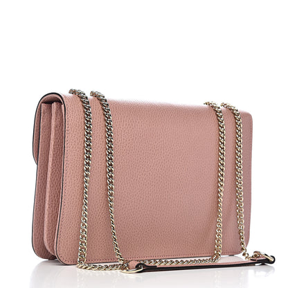 Gucci Dollar Calfskin Interlocking G Shoulder Bag Soft Pink 3 of 16