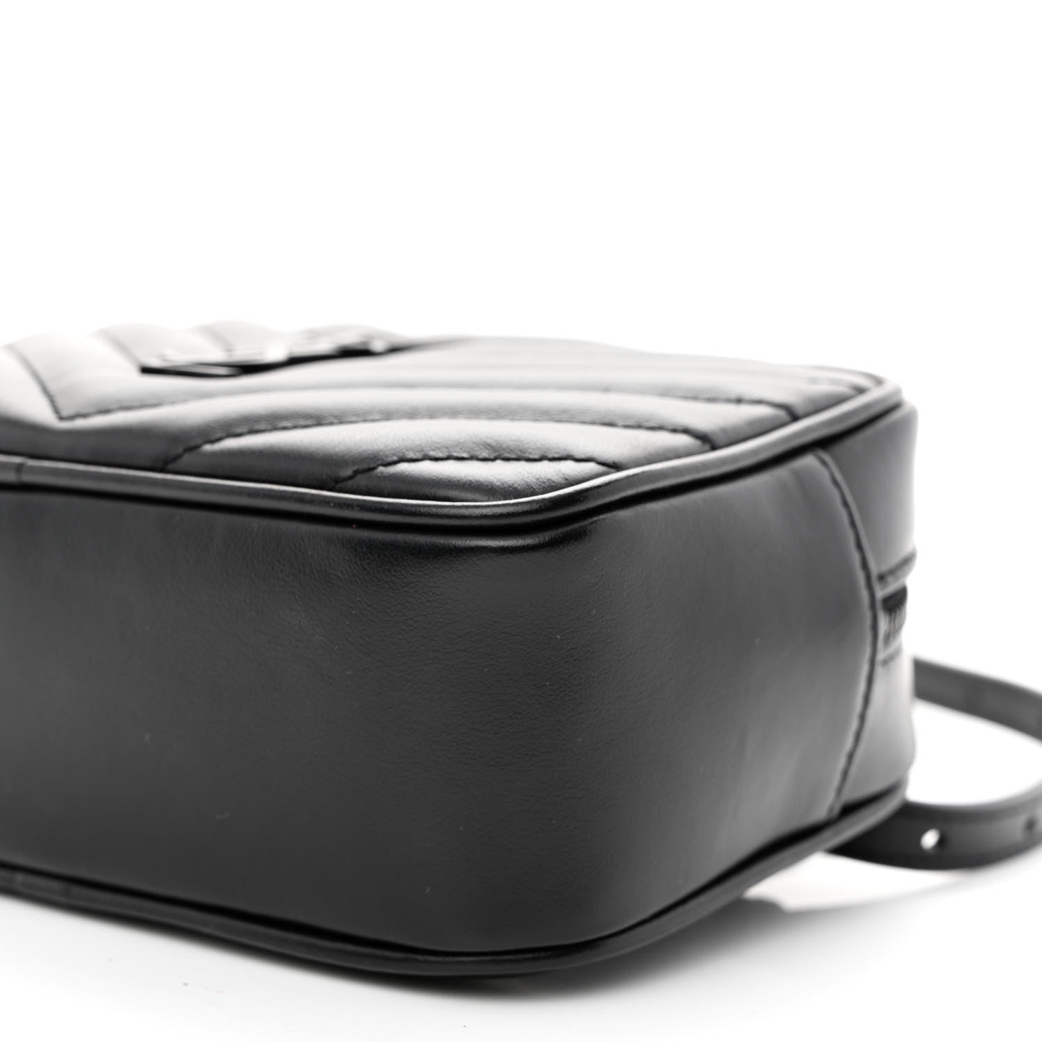 Saint Laurent Calfskin Matelasse Monogram Lou Belt Bag Black 10 of 10
